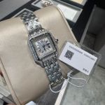 Panthere de Cartier Diamond Face Quartz Movement 22*30mm 316L Steel Watch